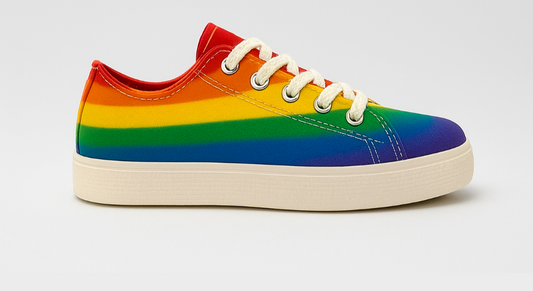 🌈 Regenbogen – der Schuh deiner Vision. Für eine offene Gesellschaft.